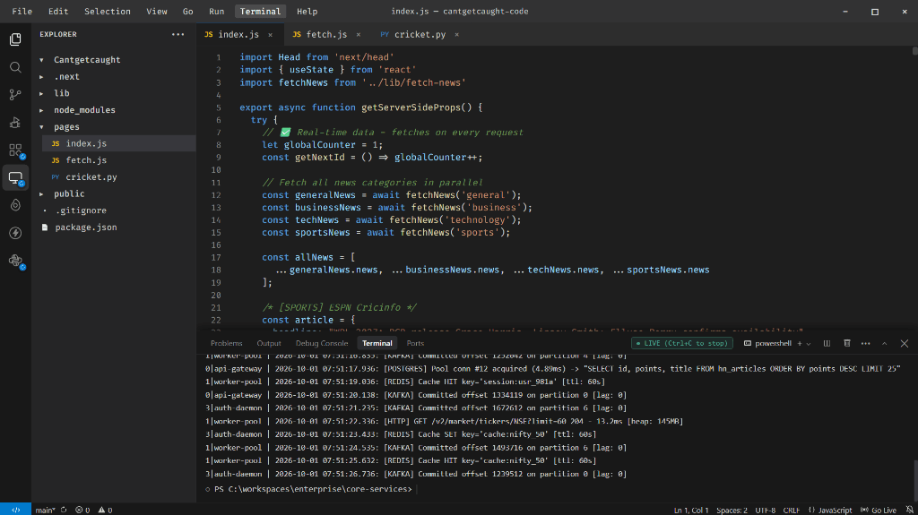 An image of the CantGetCaught-Code project.