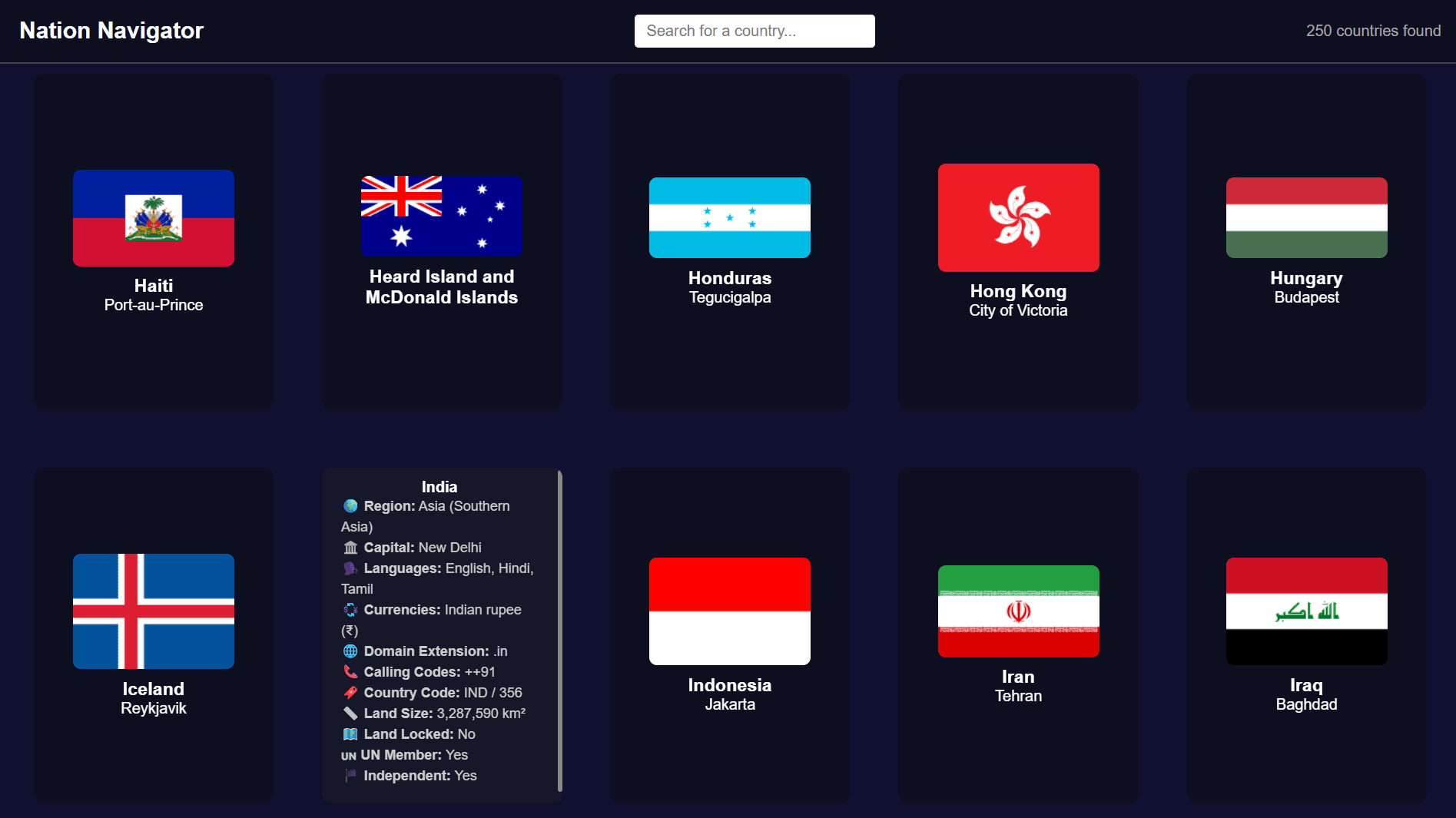 An image of the Nation Navigator project.